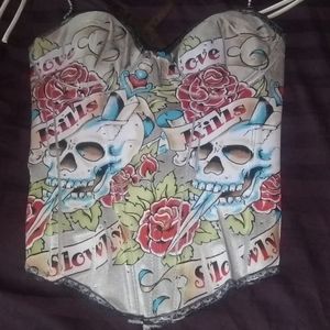 Skull Kimikal bustier Love kills